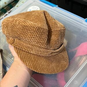 Brown Corduroy Cap
